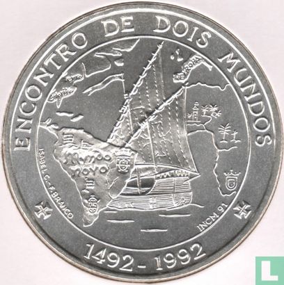 Portugal 1000 escudos 1992 "500 years Discovery of America - Encounter of two Worlds" - Image 1