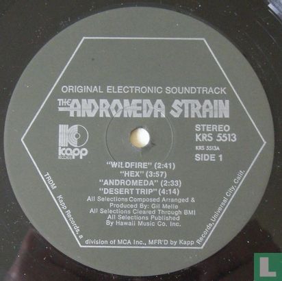 The Andromeda Strain (Original Electronic Soundtrack) - Afbeelding 3