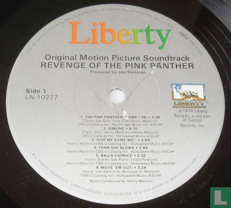 Revenge of the Pink Panther (Original Motion Picture Soundtrack) - Image 3