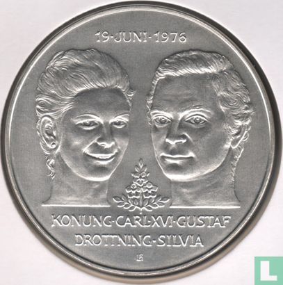 Sweden 50 kronor 1976 "Wedding of king Carl XVI Gustaf and Queen Silvia" - Image 1