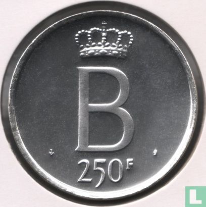 België 250 Franc 1976 (PROOFLIKE - NLD) "25 years Reign of King Baudouin" - Bild 2