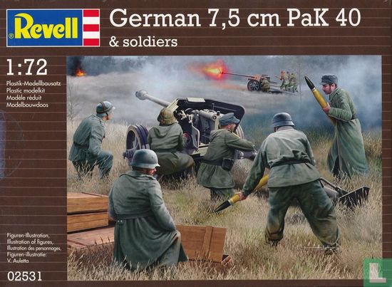 Deutsch 7,5 cm PaK 40 & Soldaten - Bild 1