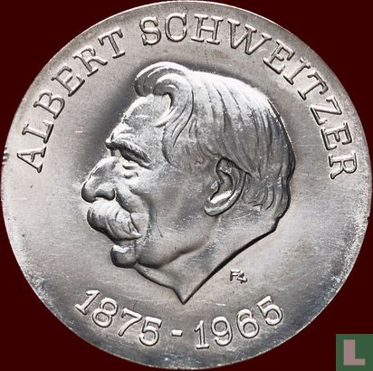 DDR 10 mark 1975 "100th anniversary Birth of Albert Schweitzer" - Afbeelding 2