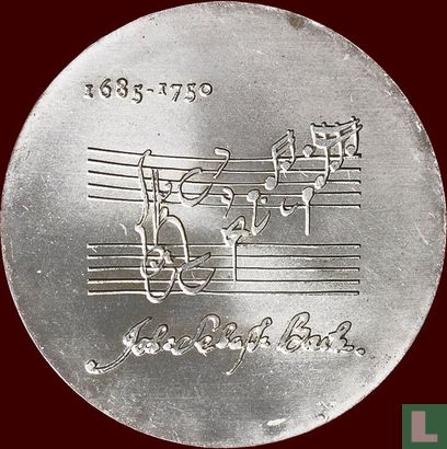 DDR 20 mark 1975 "225th anniversary Death of Johann Sebastian Bach" - Afbeelding 2