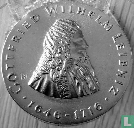 DDR 20 Mark 1966 "250th anniversary Death of Gottfried Wilhelm Leibniz" - Bild 2