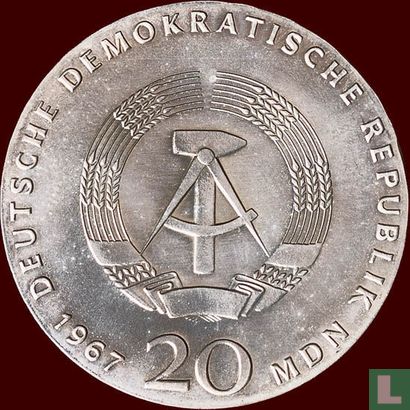RDA 20 mark 1967 "200th anniversary Birth of Wilhelm von Humboldt" - Image 1
