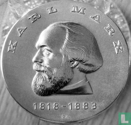 DDR 20 mark 1968 "150th anniversary Birth of Karl Marx" - Afbeelding 2