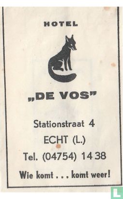 Hotel "De Vos" - Afbeelding 1