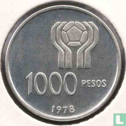 Argentinien 1000 Peso 1978 "Football World Cup in Argentina" - Bild 1