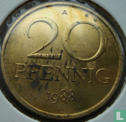 GDR 20 pfennig 1988 - Image 1