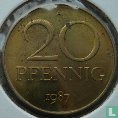 RDA 20 pfennig 1987 - Image 1