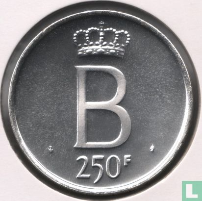 België 250 francs 1976 (PROOFLIKE - FRA) "25 years Reign of King Baudouin" - Afbeelding 2