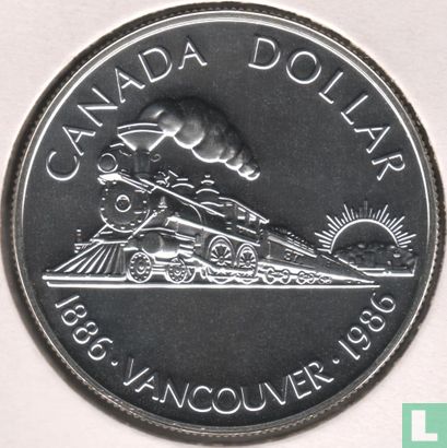 Canada 1 dollar 1986 "100th Anniversary of Vancouver" - Afbeelding 1