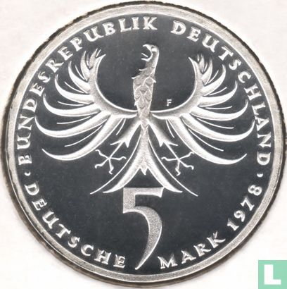 Germany 5 mark 1978 (PROOF) "225th anniversary Death of Balthasar Neumann" - Image 1