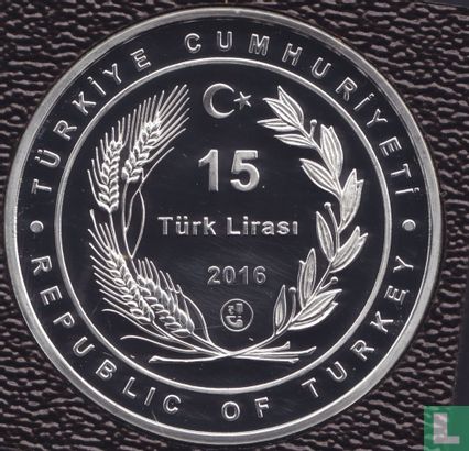 Turkije 15 türk lirasi 2016 (PROOF) "Ladybug"  - Afbeelding 1