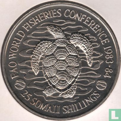 Somalia 25 shillings 1984 "F.A.O. - World Fisheries Conference" - Image 1