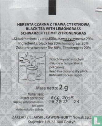 Herbata Czarna Z Trawa Cytrynowa  - Afbeelding 2