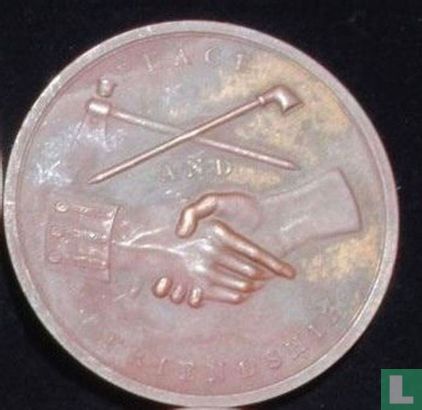 USA  James Monroe - Peace & Friendship Medal  1817 - Afbeelding 2