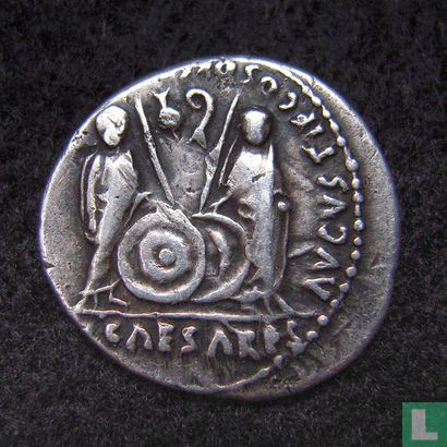 Roman Empire, AR Denarius, 2 BC-14 AD, Augustus, Lugdunum - Image 2