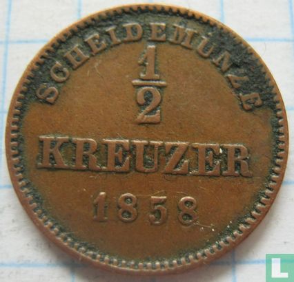 Württemberg ½ Kreuzer 1858 - Bild 1