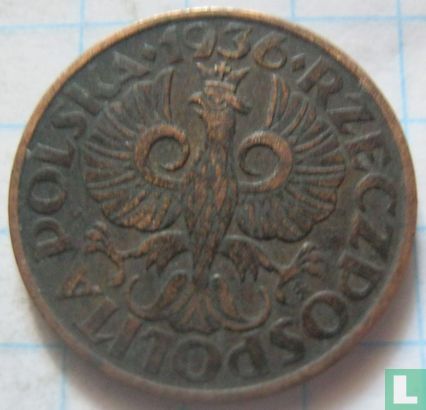 Pologne 2 grosze 1936 - Image 1