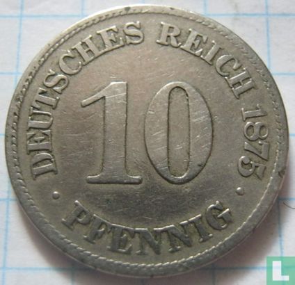 Empire allemand 10 pfennig 1875 (E) - Image 1