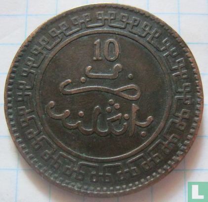 Morocco 10 mazunas 1903 (AH1321 - Birmingham) - Image 2