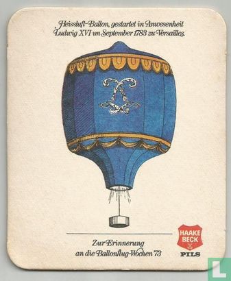 Heissluft-Ballon gestartet in Anwesenheit Ludwig XVI