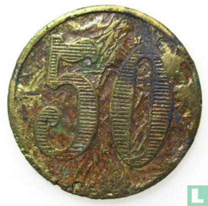 België Doornik (Tournai) 50 centimes gevangenisgeld 1924-1940 - Afbeelding 2