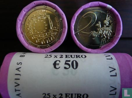 Latvia 2 euro 2015 (roll) "30th anniversary of the European Union flag" - Image 3