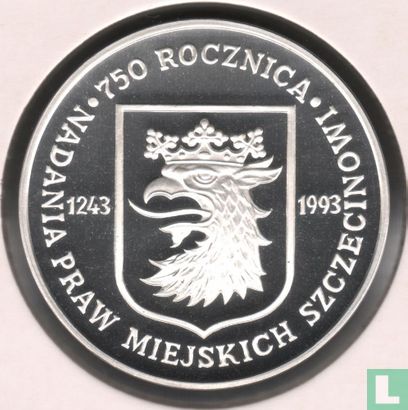 Polen 200000 zlotych 1993 (PROOF) "750 years City of Szczecin" - Afbeelding 2