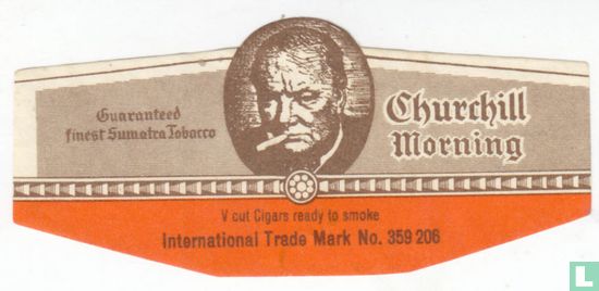 V cut Cigars ready to smoke International Trade Mark No. 359 206 - Guaranteed finest Sumatra Tobacco - Churchill Morning - Afbeelding 1