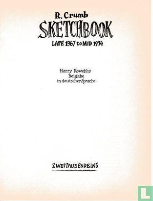 R. Crumb Sketchbook late 1967 to mid 1974 - Image 3