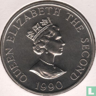 Alderney 2 pounds 1990 "90th Anniversary of the Queen Mother" - Afbeelding 1