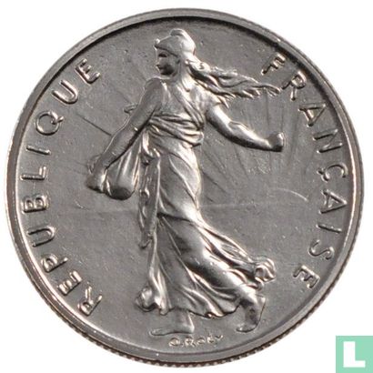 Frankrijk ½ franc 1981 - Afbeelding 2