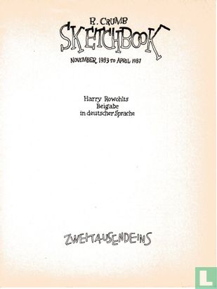 R. Crumb Sketchbook - November '83 to April '87 - Afbeelding 3