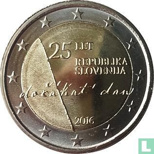 Slovenië 2 euro 2016 "25th anniversary of Independence" - Afbeelding 1
