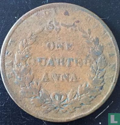 Inde britannique ¼ anna 1857 (type 1) - Image 2