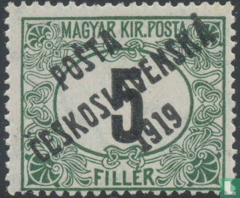 timbre-taxe hongrois surchargé
