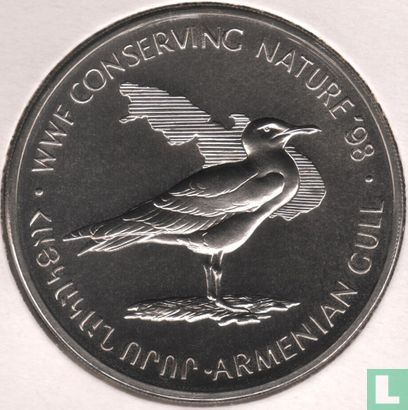 Armenië 100 dram 1998 "WWF - Armenian silver seagull" - Afbeelding 2