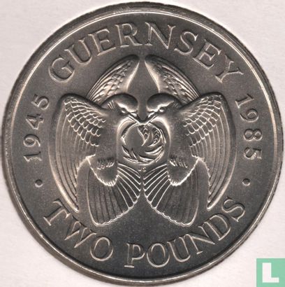 Guernsey 2 Pound 1985 "40th anniversary of Liberation from German occupation" - Bild 1