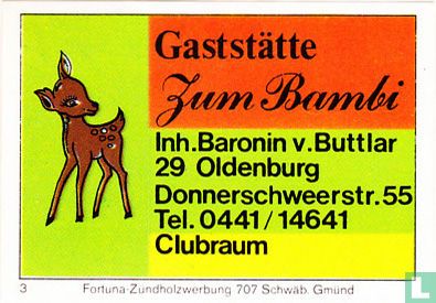 Zum Bambi - Baronin v. Buttlar