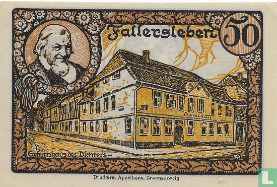 Fallersleben, Stadt - 50 Pfennig 1920 - Image 2