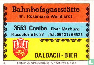 Bahnhofsgaststätte - Balbach-Bier