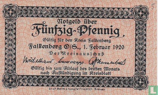 Falkenberg 50 Pfennig - Afbeelding 1