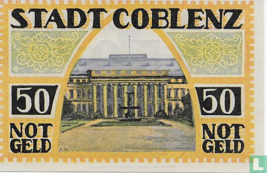 Koblenz, Stadt - 50 Pfennig (1) 1921 - Bild 2