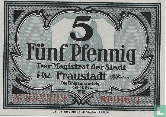 Fraustadt 5 Pfennig - Afbeelding 1