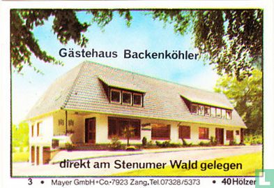 Gasthaus Backenköhler