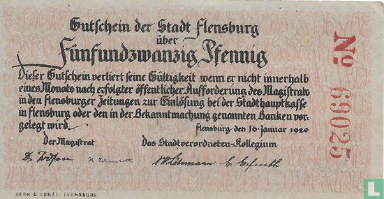 Flensburg 25 Pfennig 1920 - Afbeelding 2