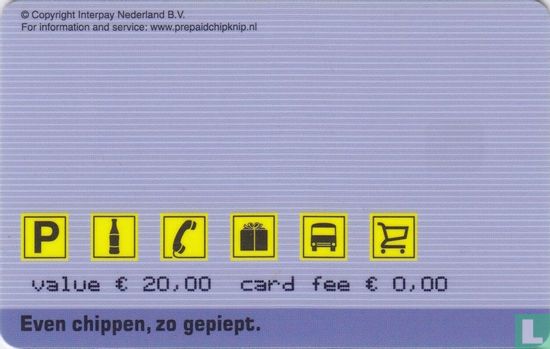 Chipknip Prepaid Chipknip € 20 (2002) - Interpay - LastDodo